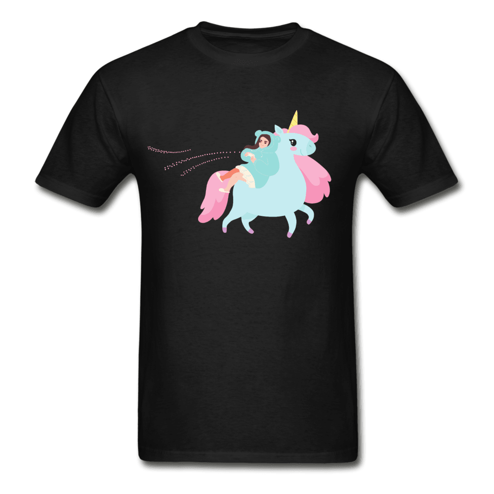 Gaming with a Unicorn Ultra Cotton T-Shirt - black
