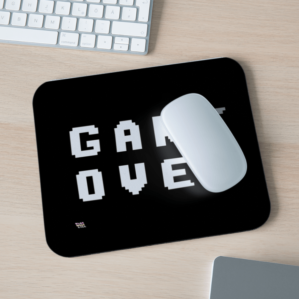 GAME OVER Mouse Pad - white