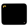 Simple Yellow Controller Mouse Pad - white