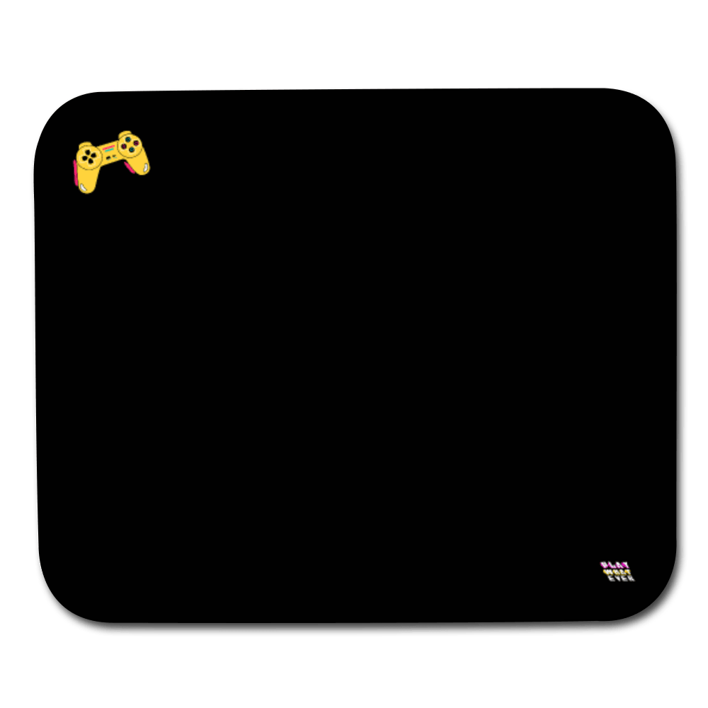 Simple Yellow Controller Mouse Pad - white
