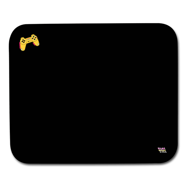 Simple Yellow Controller Mouse Pad - white