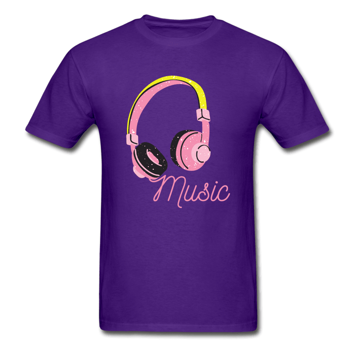 Music Is My Soul Ultra Cotton T-Shirt - purple