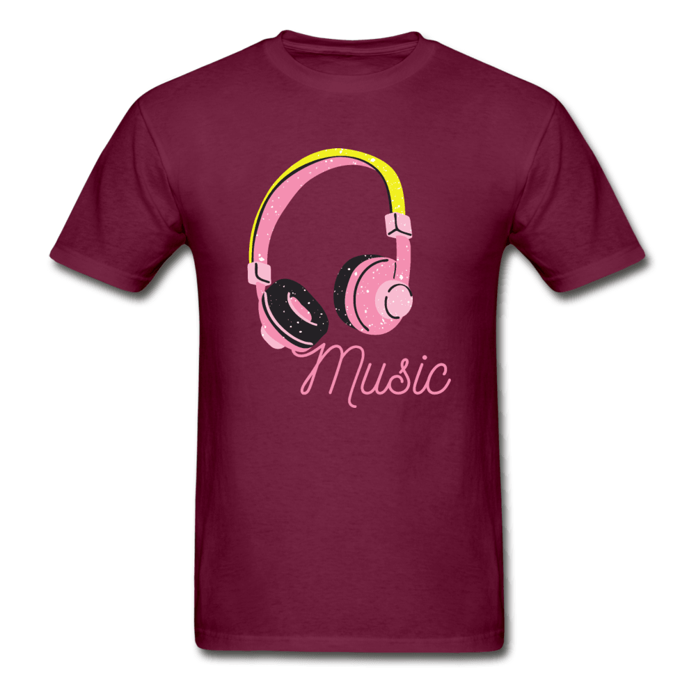 Music Is My Soul Ultra Cotton T-Shirt - burgundy