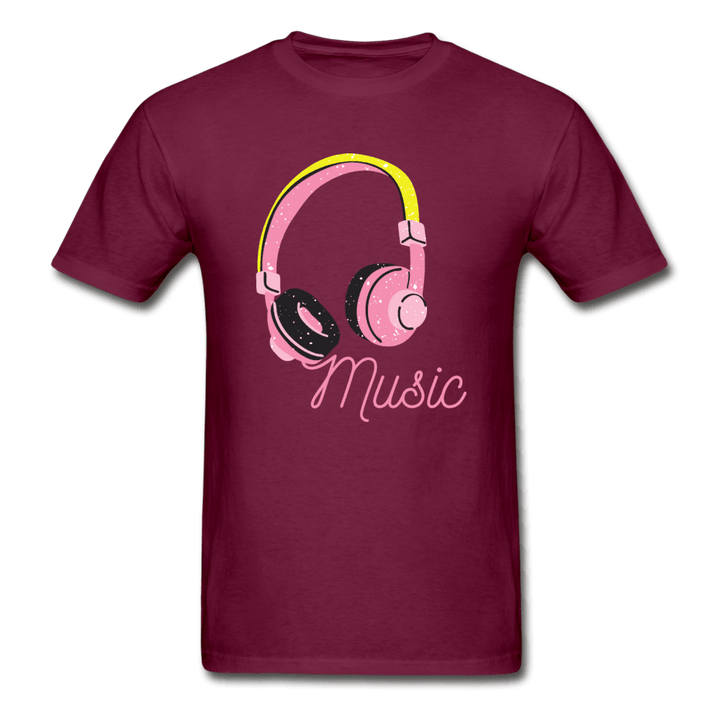 Music Is My Soul Ultra Cotton T-Shirt - burgundy