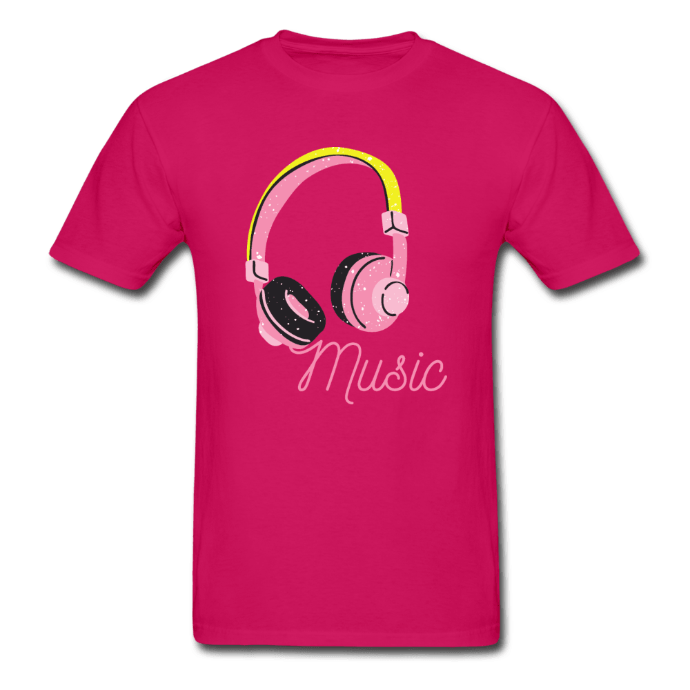 Music Is My Soul Ultra Cotton T-Shirt - fuchsia