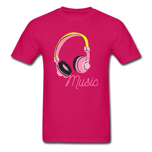 Music Is My Soul Ultra Cotton T-Shirt - fuchsia