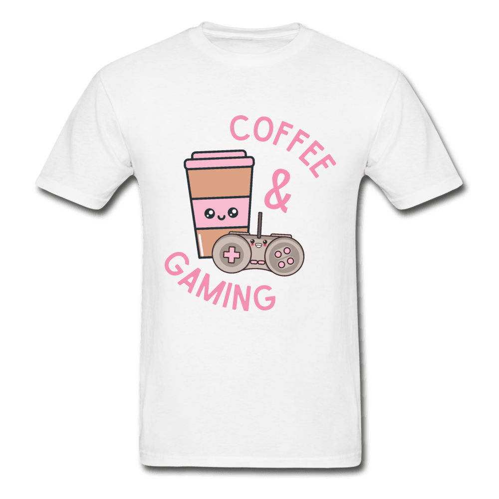 Coffee and Gaming Ultra Cotton T-Shirt - white