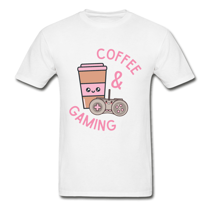 Coffee and Gaming Ultra Cotton T-Shirt - white