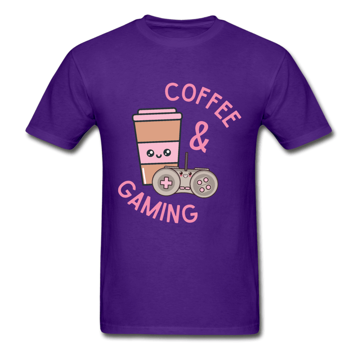 Coffee and Gaming Ultra Cotton T-Shirt - purple