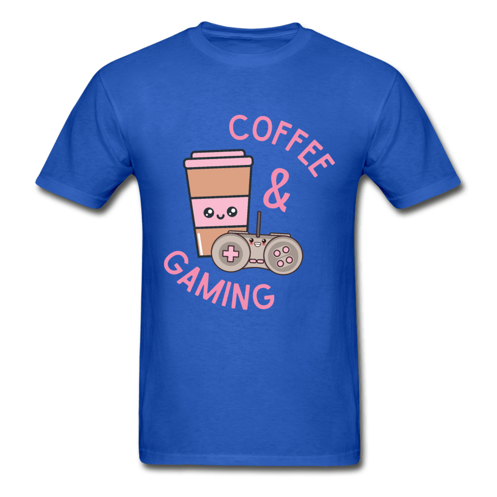 Coffee and Gaming Ultra Cotton T-Shirt - royal blue