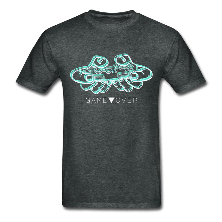 Glitch Gaming Game Over Ultra Cotton T-Shirt - deep heather