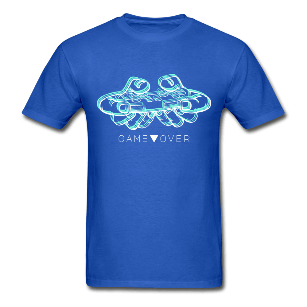 Glitch Gaming Game Over Ultra Cotton T-Shirt - royal blue