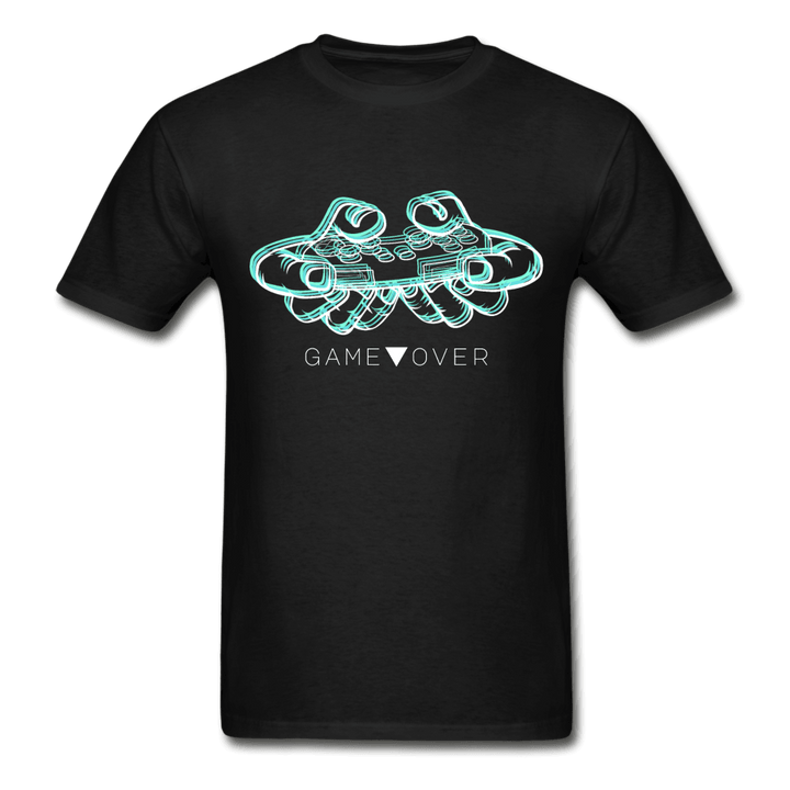 Glitch Gaming Game Over Ultra Cotton T-Shirt - black