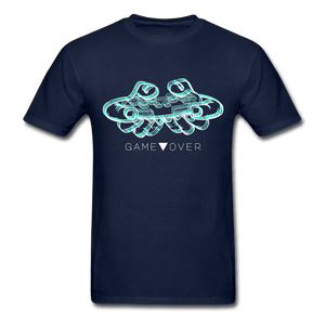 Glitch Gaming Game Over Ultra Cotton T-Shirt - navy