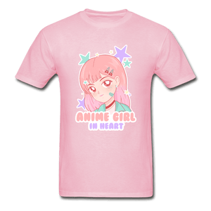 Anime Girl In Heart Cute Ultra Cotton T-Shirt - light pink
