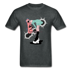 Punk Gunslinger Anime Girl Ultra Cotton T-Shirt - deep heather