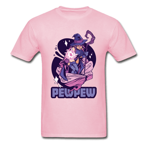 Pew Pew Magical Witch Ultra Cotton T-Shirt - light pink