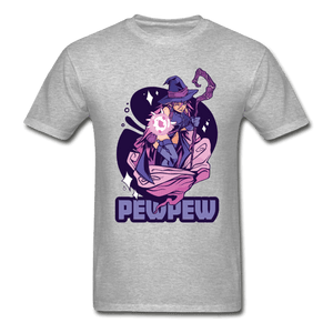 Pew Pew Magical Witch Ultra Cotton T-Shirt - heather gray