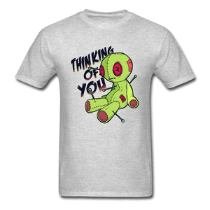 Thinking of You Voodoo Doll Funny Unisex T-Shirt - heather gray