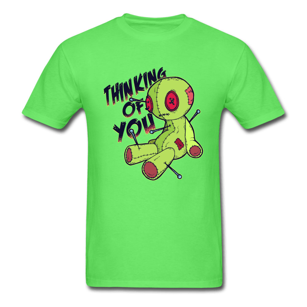 Thinking of You Voodoo Doll Funny Unisex T-Shirt - kiwi