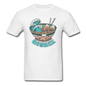 Oishii Desu! Ramen Ocean Unisex T-Shirt - white