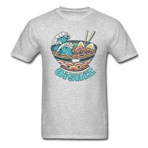 Oishii Desu! Ramen Ocean Unisex T-Shirt - heather gray