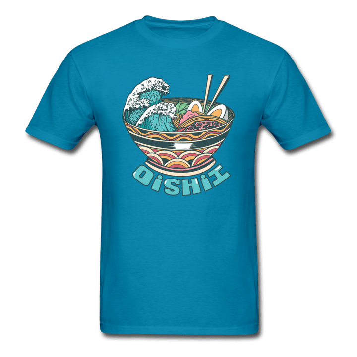 Oishii Desu! Ramen Ocean Unisex T-Shirt - turquoise