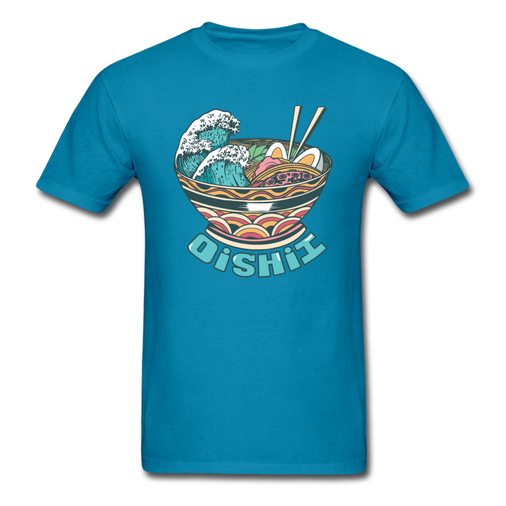 Oishii Desu! Ramen Ocean Unisex T-Shirt - turquoise