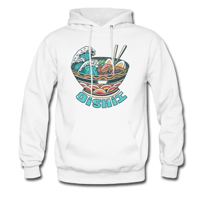 Oishii Desu! Ramen Ocean Hoodie - white