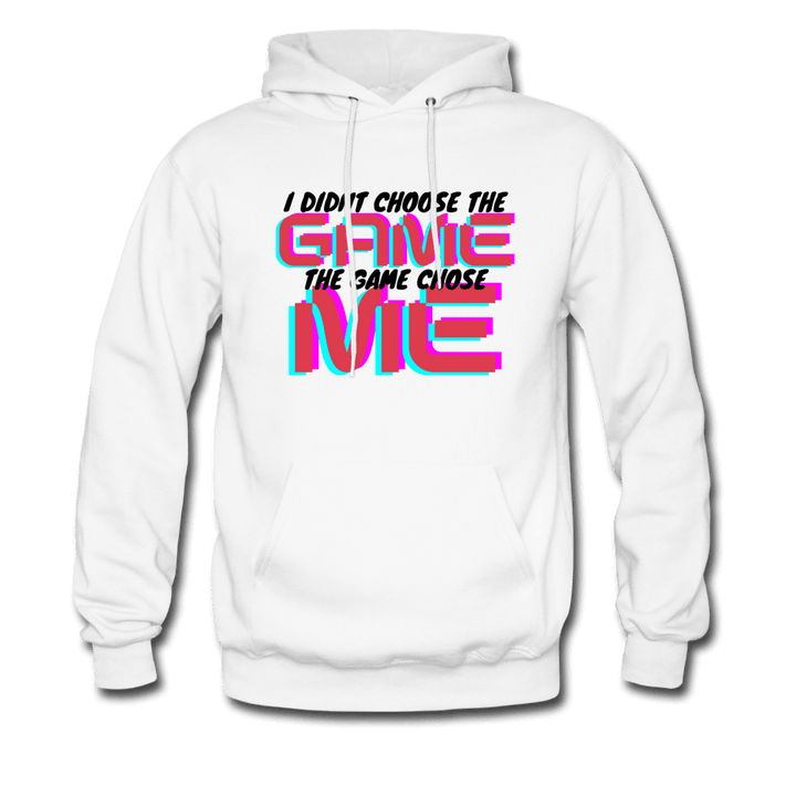 I didn't Choose the Game The Game Chose Me Hoodie - white
