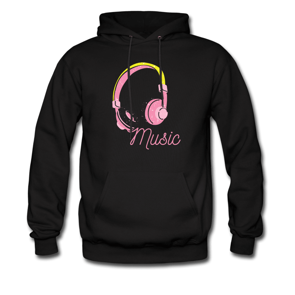 Music Is My Soul Hoodie - black