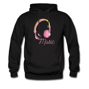 Music Is My Soul Hoodie - black