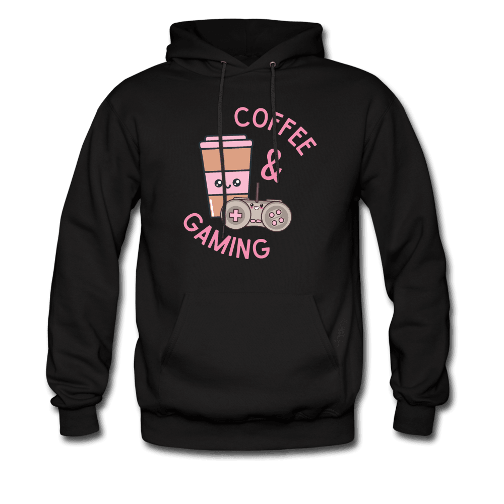 Coffee and Gaming Hoodie - black