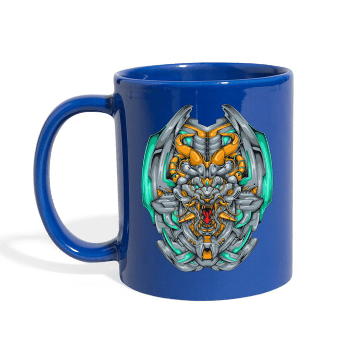 Mecha Dragon Emerald Mug - royal blue