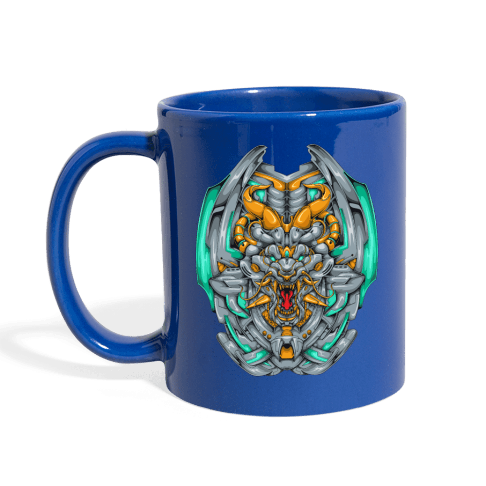 Mecha Dragon Emerald Mug - royal blue