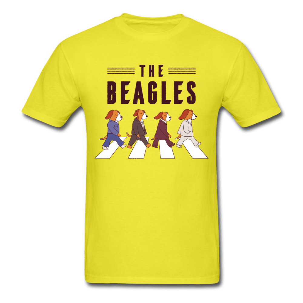 The Beagles Unisex T-Shirt - yellow