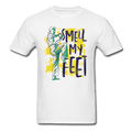 Smell My Feet Funny Taekwondo Unisex T-Shirt - white