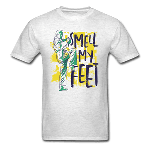 Smell My Feet Funny Taekwondo Unisex T-Shirt - light heather gray