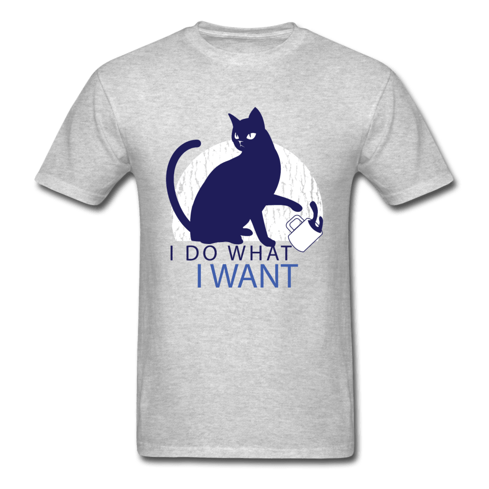 I Do What I Want Sassy Cat Unisex T-Shirt - heather gray