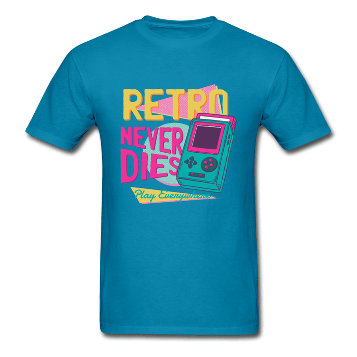 Retro Never Dies Play Everywhere Unisex T-Shirt - turquoise