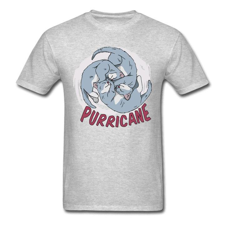 Purricane Cat Cyclone Unisex T-Shirt - heather gray