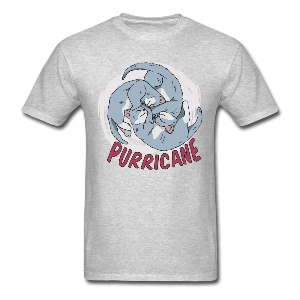 Purricane Cat Cyclone Unisex T-Shirt - heather gray