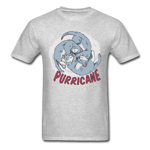 Purricane Cat Cyclone Unisex T-Shirt - heather gray