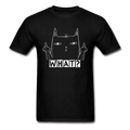 Sassy Cat WHAT? Unisex T-Shirt - black