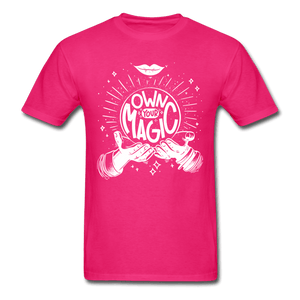 Own Your Magic Crystal Ball Unisex T-Shirt - fuchsia