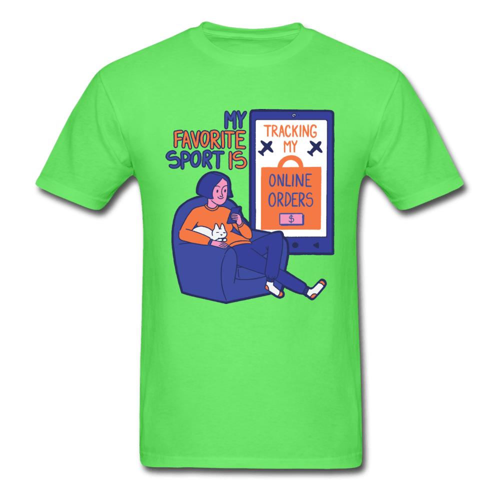 My Favorite Sport is Tracking Online Orders Unisex T-Shirt - kiwi