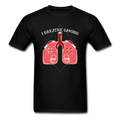 I Breathe Gaming Controller Lungs Unisex T-Shirt - black