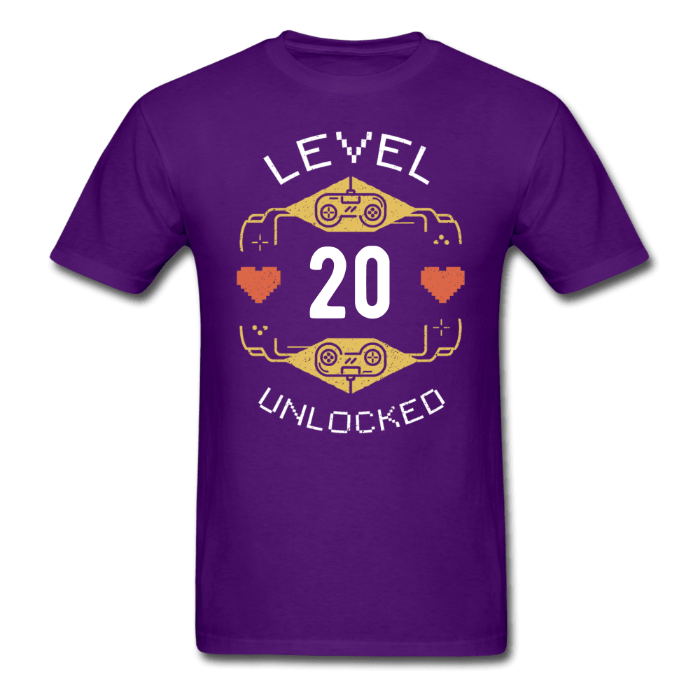 Level Unlocked Personalize Unisex T-Shirt - purple