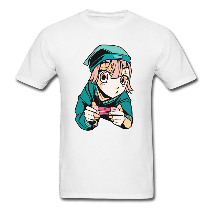Anime Gamer Ultra Concentration Unisex T-Shirt - white