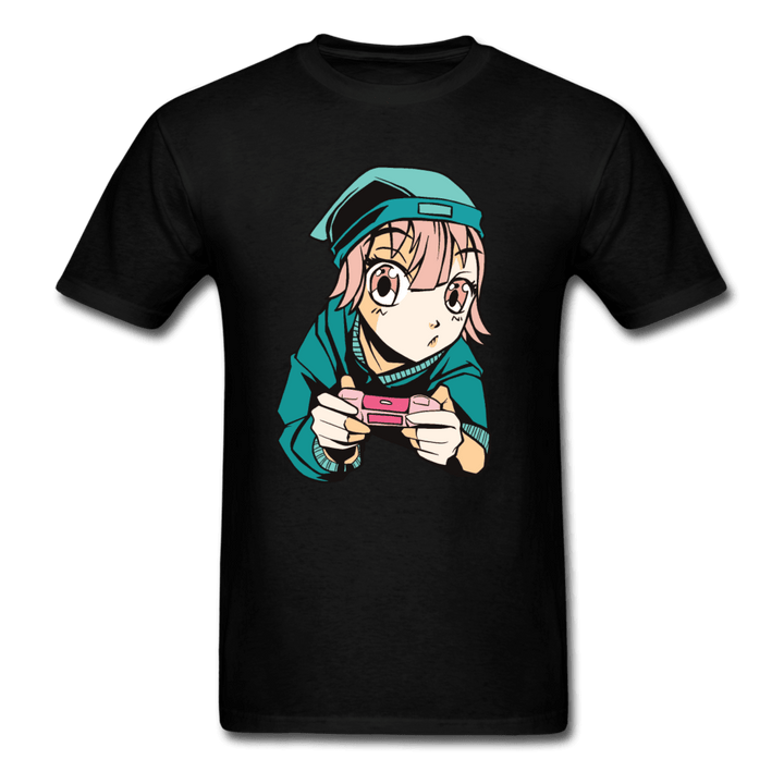 Anime Gamer Ultra Concentration Unisex T-Shirt - black